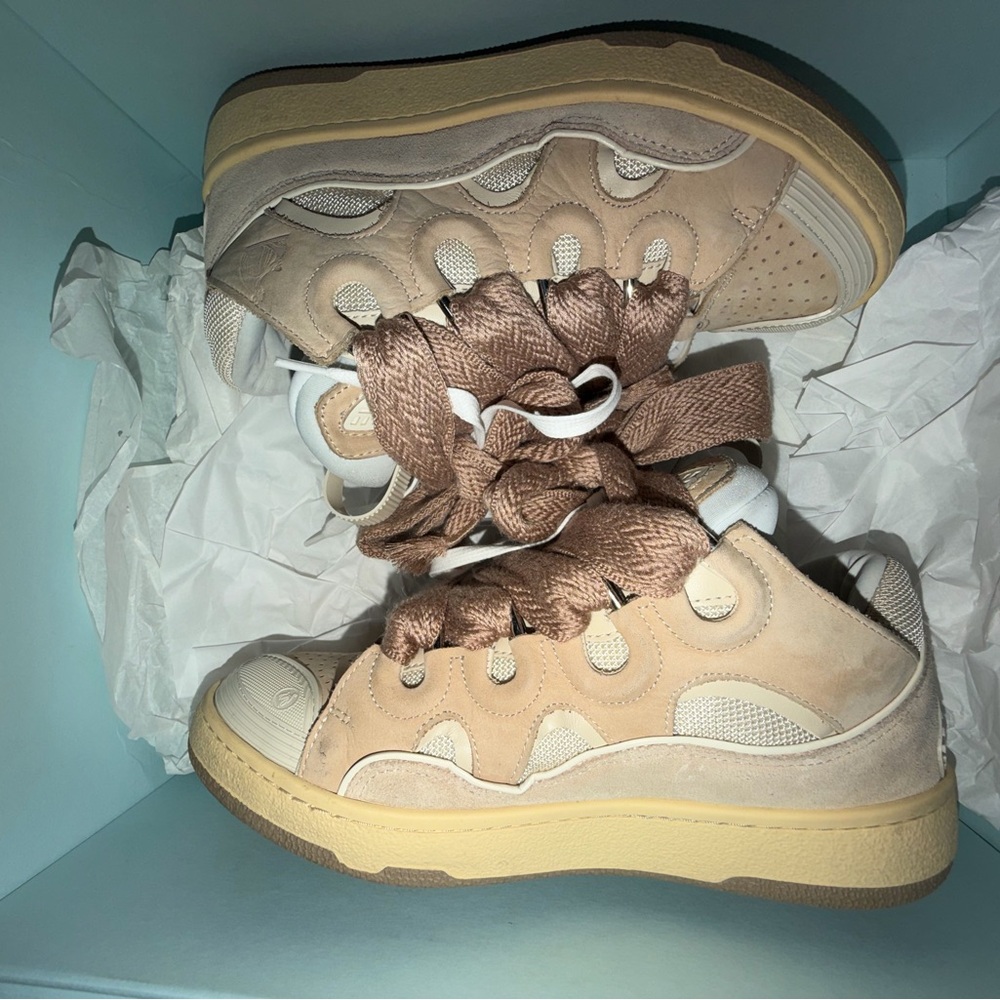 Lanvin curb nude Sneakers